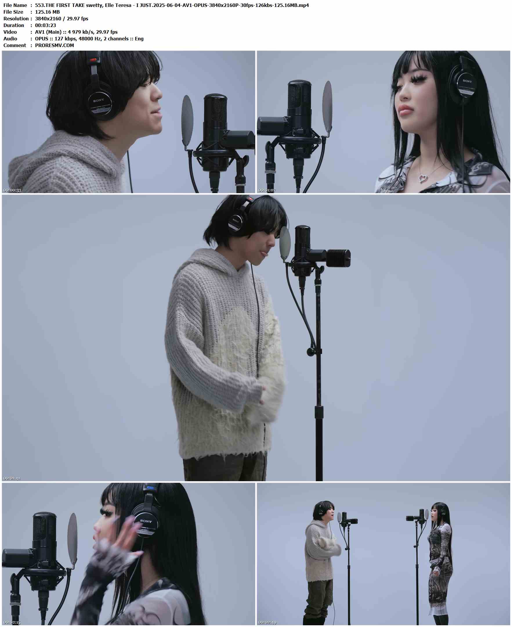 553.THE FIRST TAKE swetty, Elle Teresa - I JUST.2025-06-04-AV1-OPUS-3840x2160P-30fps-126kbs-125.16MB官方MV_高清MV
